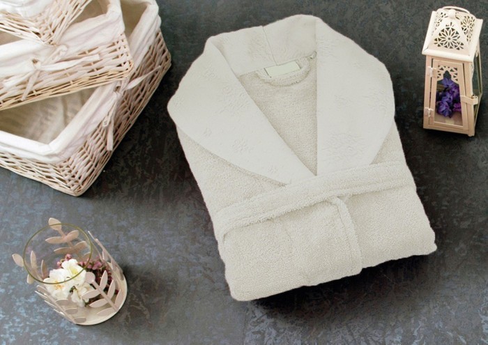 BLENDA L-XL (крем)  Халат Махровый