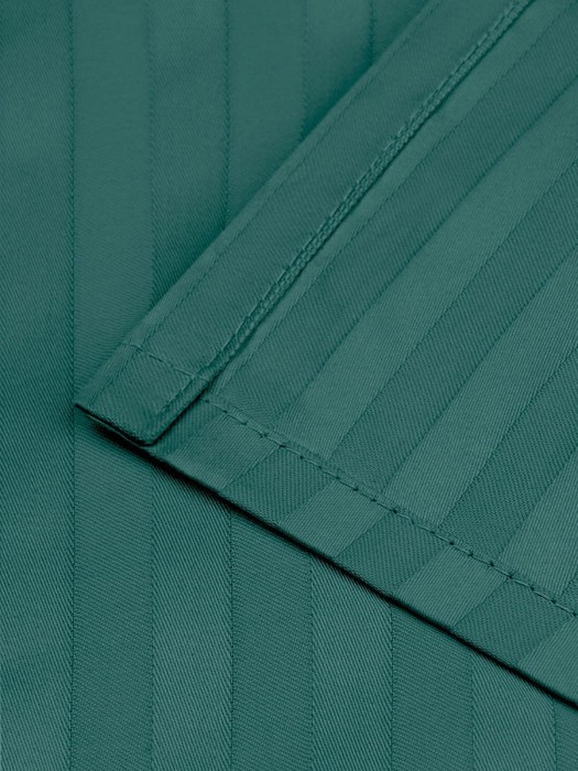 Постельное белье Arya из Страйп Сатина 2 Сп. 200x220 Vip Зеленый