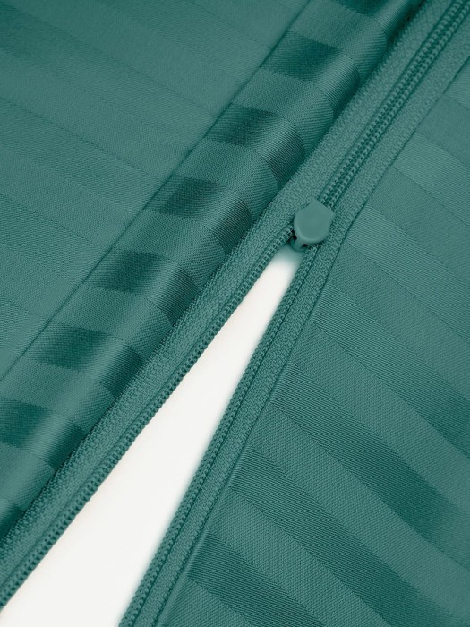 Постельное белье Arya из Страйп Сатина 2 Сп. 200x220 Vip Зеленый