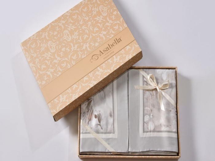 Постельное белье Asabella Евро, фланель-тенсел 2238-6