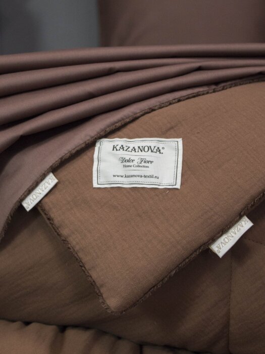 Комплекты для сна Muslin & Satin Solid color (брауни охра) Евро