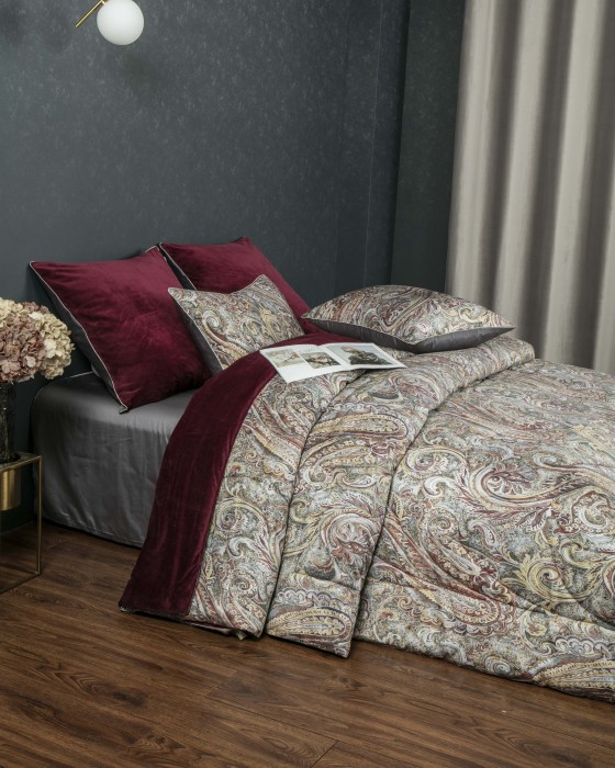 Комплекты для сна Агра (бургунд платина) АВС Cotton Семейный