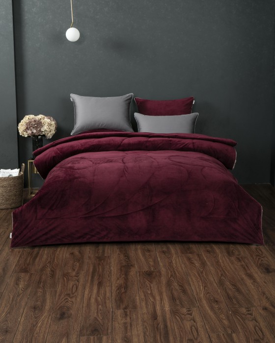 Комплекты для сна Агра (бургунд платина) АВС Cotton Семейный