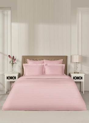 Постельное белье Arya из Страйп Сатина 2 Сп. 200x220 Vip Розовый