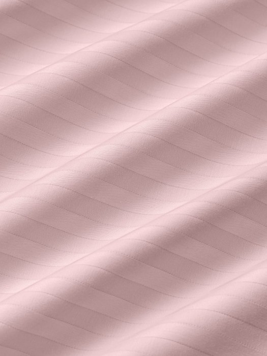 Постельное белье Arya из Страйп Сатина 2 Сп. 200x220 Vip Розовый