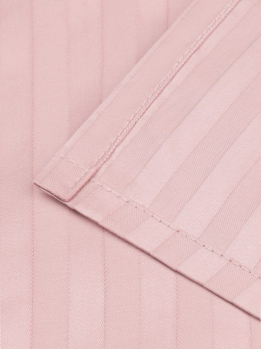 Постельное белье Arya из Страйп Сатина 2 Сп. 200x220 Vip Розовый