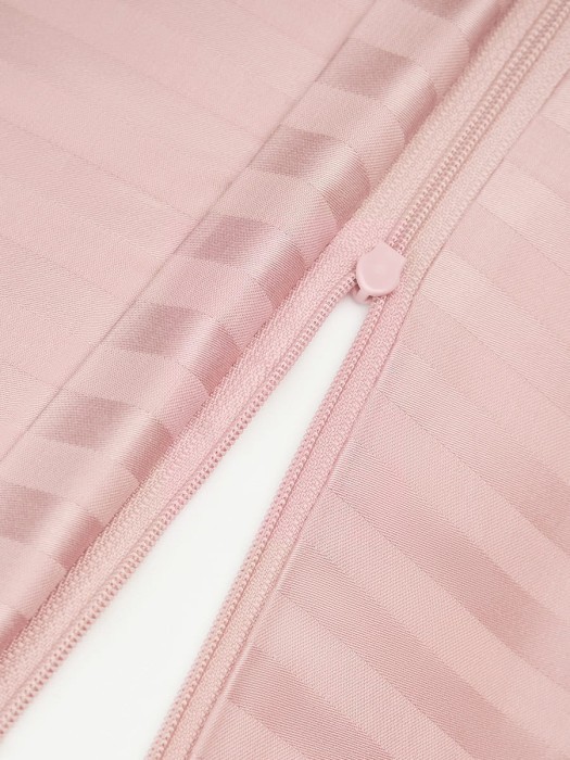 Постельное белье Arya из Страйп Сатина 2 Сп. 200x220 Vip Розовый