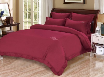 Джонатан (бордо) Комплект постельного белья сатин Евро 4н