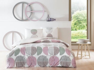 Постельное белье TAC YOUNG RANFORCE LOGAN полуторное зеленый