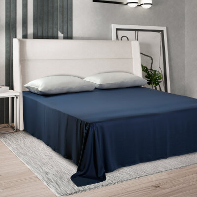 Простыня Sharmes "Bamboo", 260х240 (темно-синий)