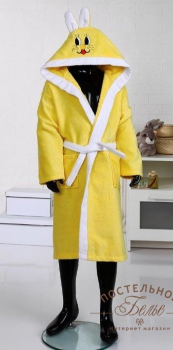 Халаты детские мультибренд Zaychik yellow-3/4 (98-104 см)