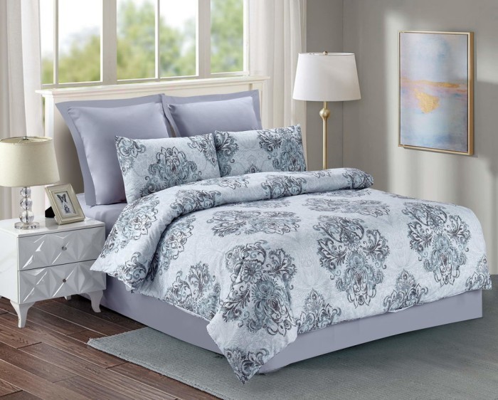 Лючиана (серая) Комплект постельного белья модерн Евро 4н