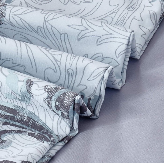 Лючиана (серая) Комплект постельного белья модерн Евро 4н