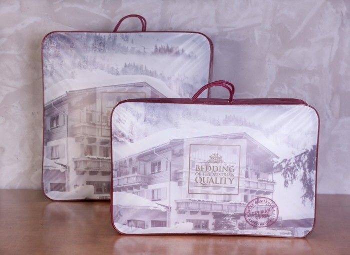 Одеяло стеганное окантованное ANGORA FAMILIE WOOL 155 х 200 всесезонное