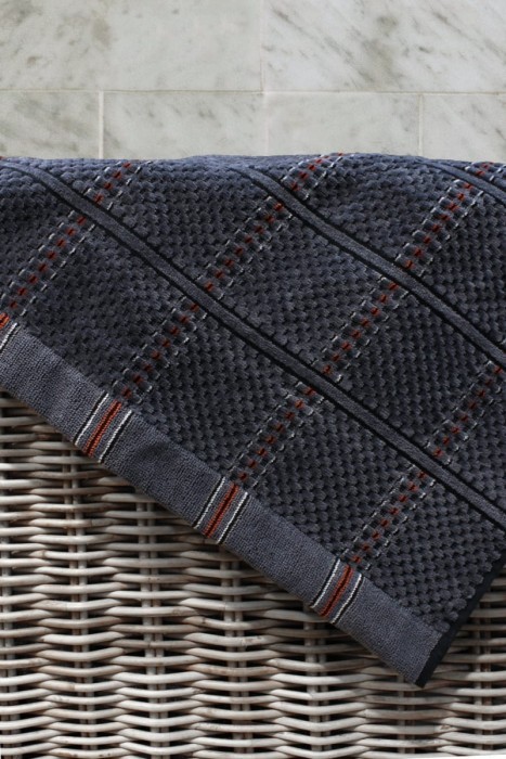 Полотенце велюровое Arya Aiden 70x140 Антрацит