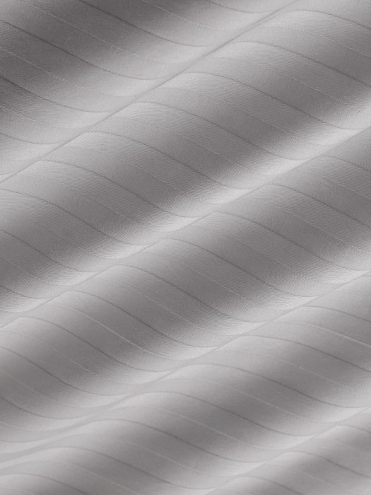 Постельное белье Arya из Страйп Сатина 2 Сп. 200x220 Vip Светло-серый