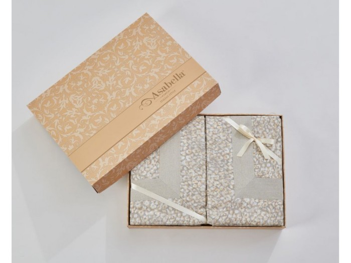 Постельное белье Asabella евро, фланель 2189-6