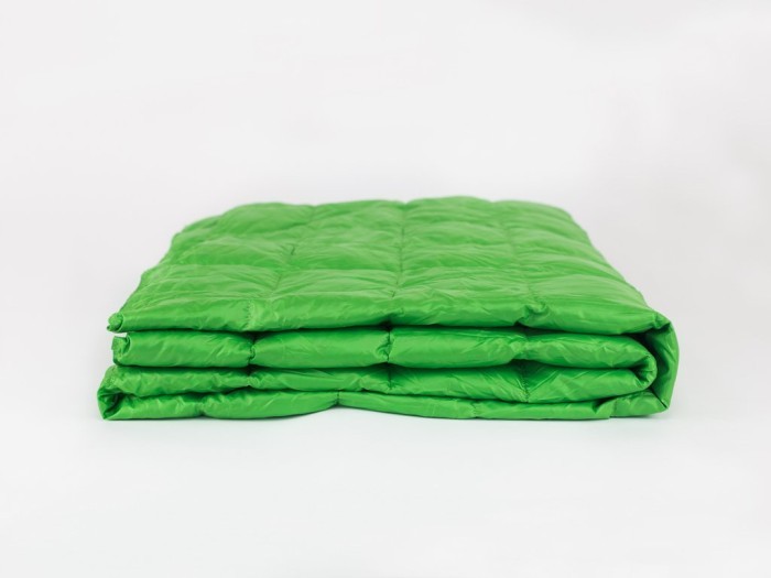 Дорожное одеяло Kauffmann Travel plaid Green tea легкое 140х200