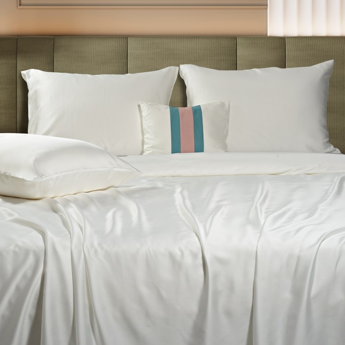 Простыня на резинке Sharmes "Bamboo", 160х200 (белый)