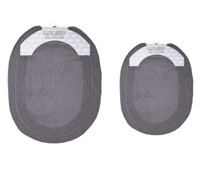 GEORGINA (темн.фиол) Набор ков. для ванной кружевной 60х100 и 50х70