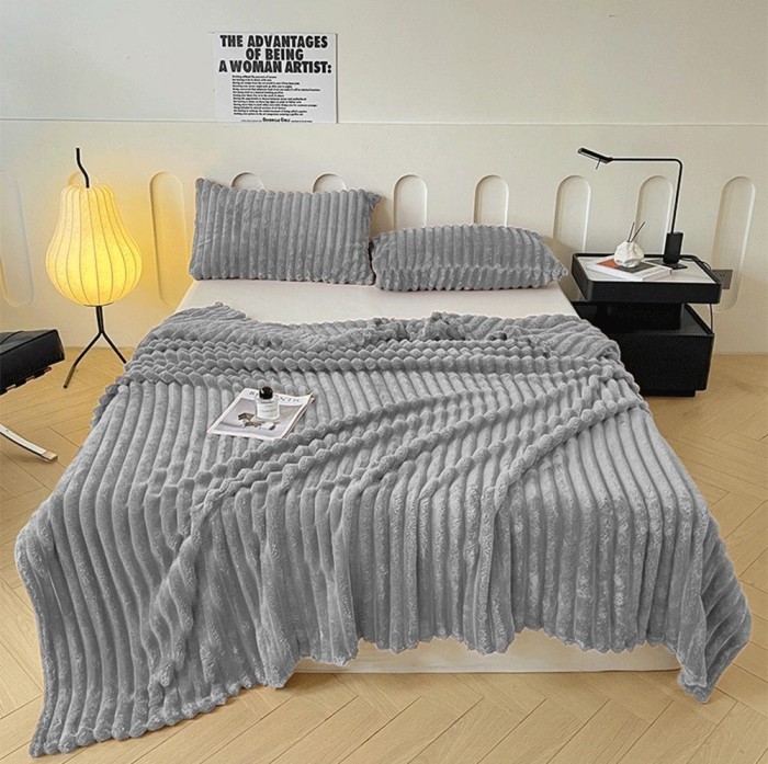 Плед фланелевый Cristelle Stripe premium 150x200 CST1520-01 Код3065