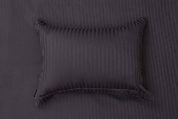 Моне (антрацит) страйп сатин Евро 4н