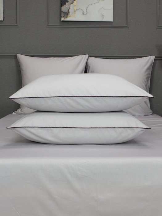 Комплекты для сна Muslin & Satin Solid color (графит сапфир) Евро