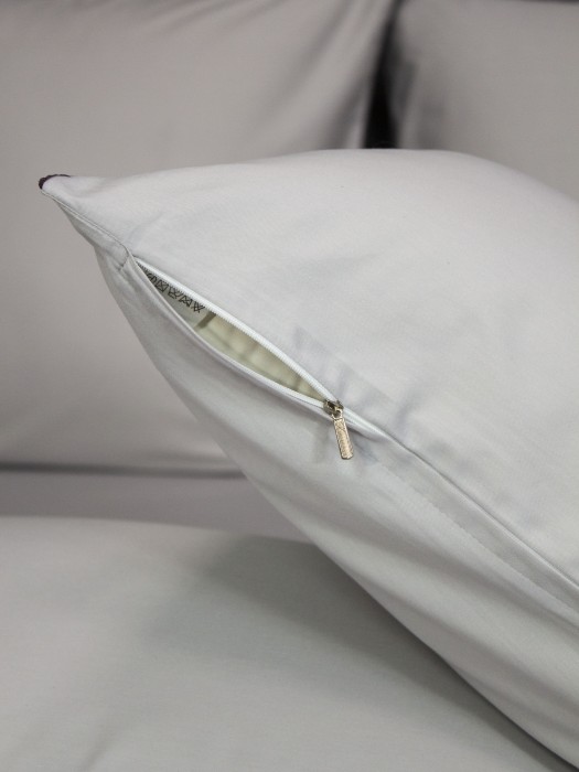 Комплекты для сна Muslin & Satin Solid color (графит сапфир) Евро