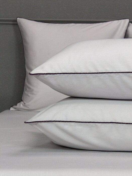 Комплекты для сна Muslin & Satin Solid color (графит сапфир) Евро