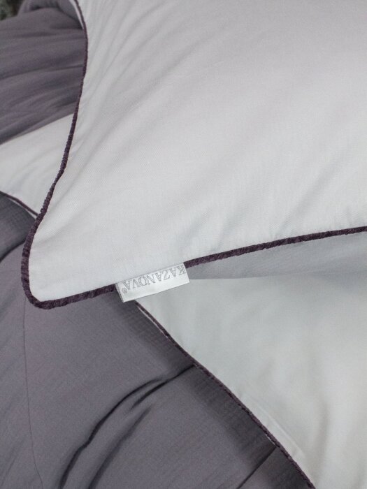 Комплекты для сна Muslin & Satin Solid color (графит сапфир) Евро
