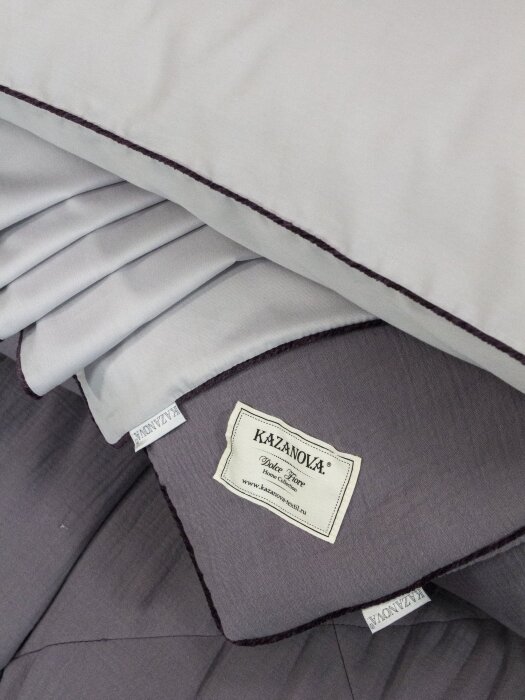 Комплекты для сна Muslin & Satin Solid color (графит сапфир) Евро