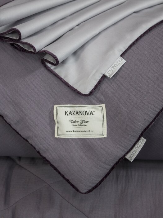 Комплекты для сна Muslin & Satin Solid color (графит сапфир) Евро