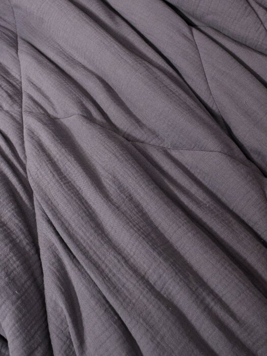 Комплекты для сна Muslin & Satin Solid color (графит сапфир) Евро