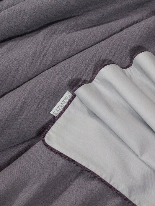 Комплекты для сна Muslin & Satin Solid color (графит сапфир) Евро
