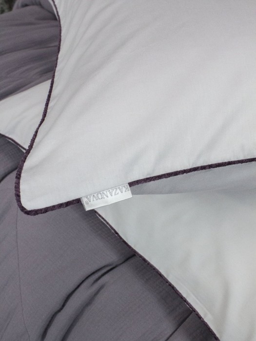 Комплекты для сна Muslin & Satin Solid color (графит сапфир) Евро
