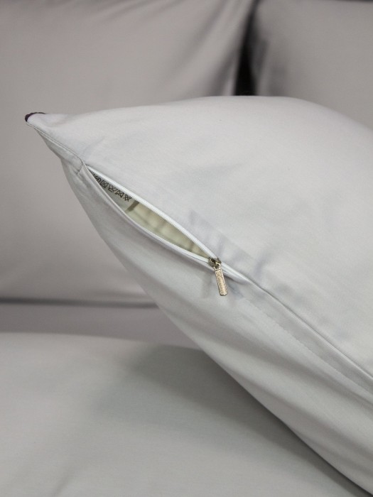 Комплекты для сна Muslin & Satin Solid color (графит сапфир) Евро