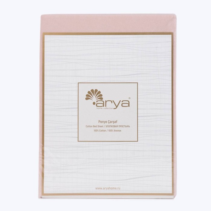 Хлопковая Простынь Arya Пудра