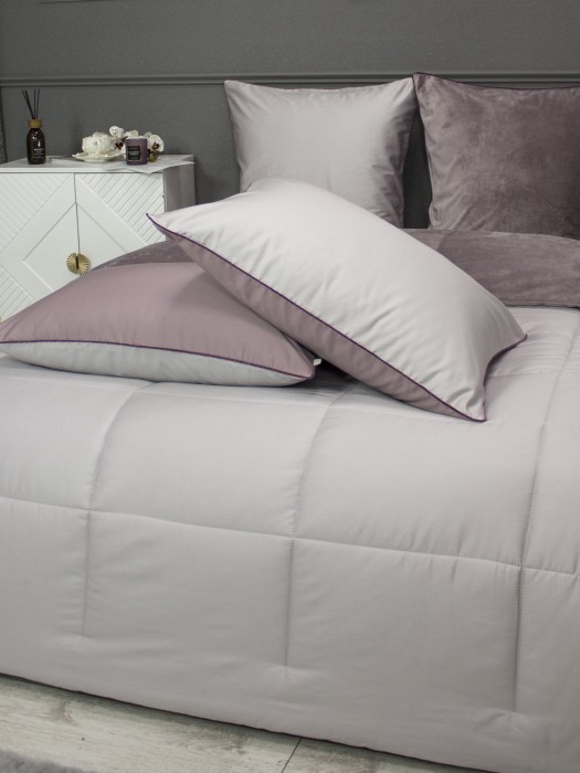 Комплекты для сна Sheffild Premium (пыльная роза серебро) АВС Cotton Семейный