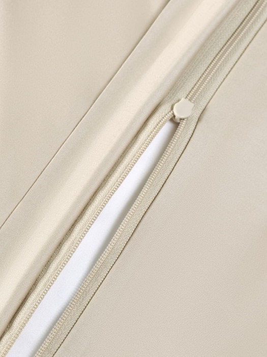Постельное белье Arya из Oднотонного Сатина 2 Сп. 200x220 Vip Кремовый