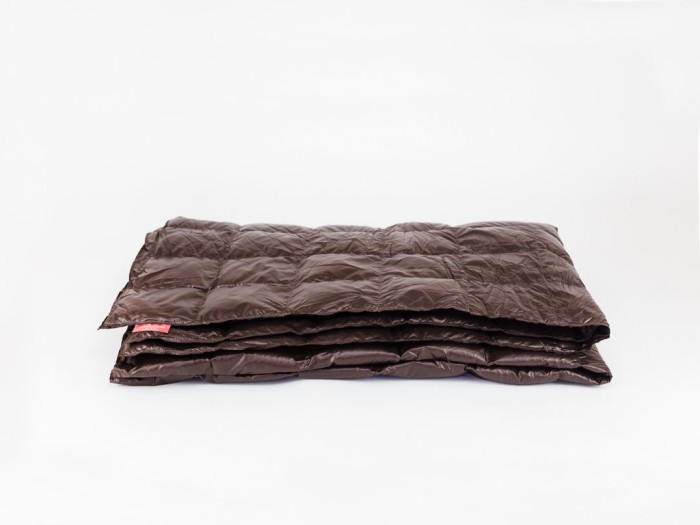 Дорожное одеяло Kauffmann Travel plaid Dark brown легкое 140х200