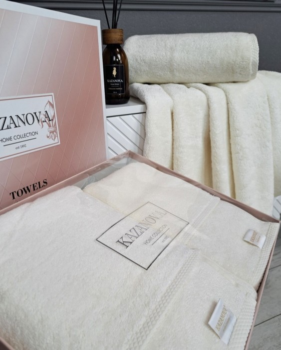 Комплект полотенец Lavinia (айвори) 50х90см и 70х140см 