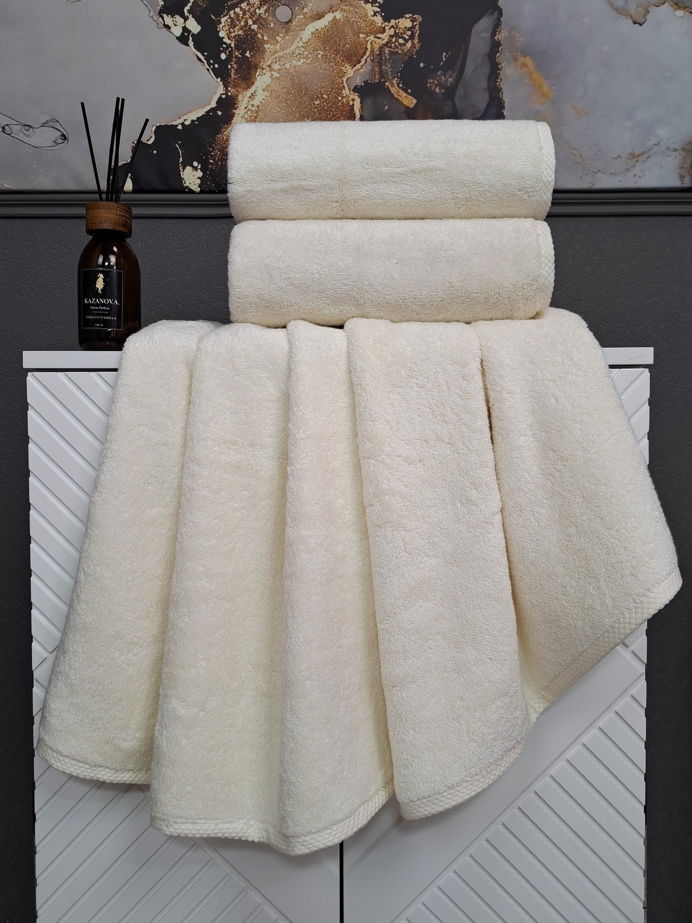 Комплект полотенец Lavinia (айвори) 50х90см и 70х140см