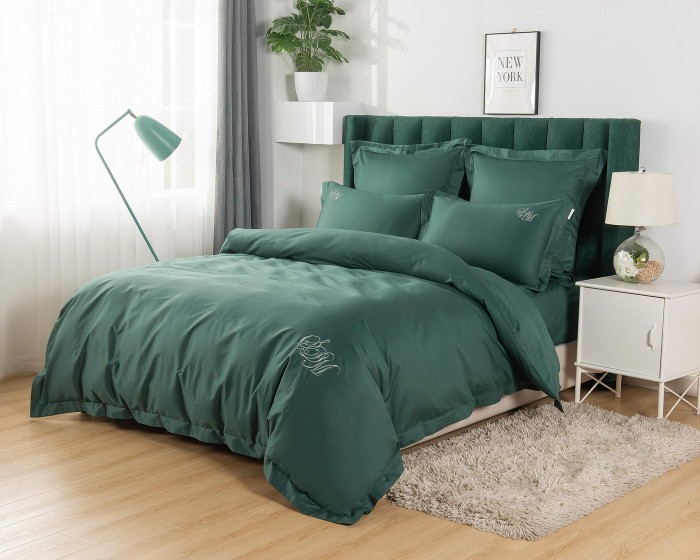 Джонатан (малахит) Комплект постельного белья сатин Евро 4н