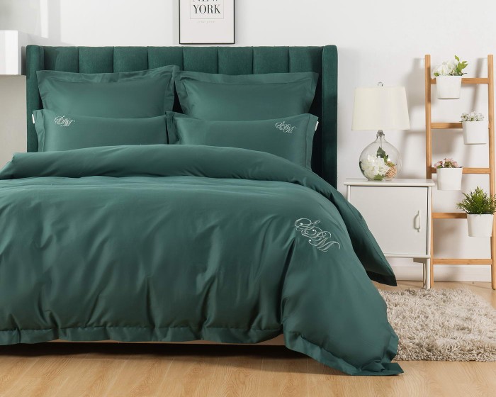 Джонатан (малахит) Комплект постельного белья сатин Евро 4н