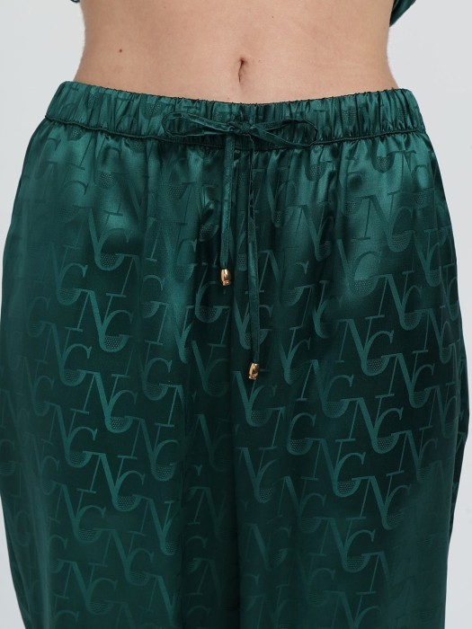 Шелковая пижама Angy (L (50-52), изумруд)