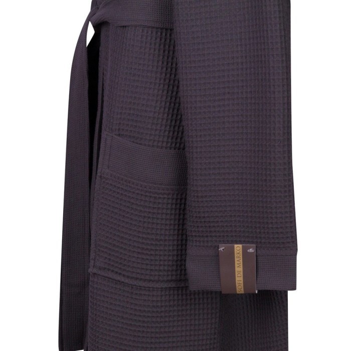 Гамлет (антрацит) S Мужской Халат с капюшоном