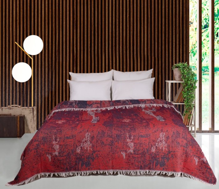 Плед Кипарис красный 200x240