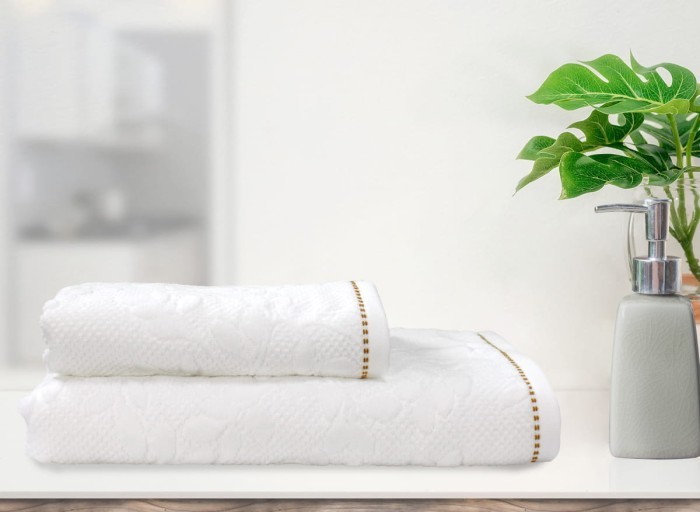 Полотенце велюровое Arya Elise 50x90 Белый