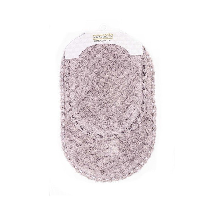 ZELDA (мокко) Коврик для ванной кружевной 60х100см