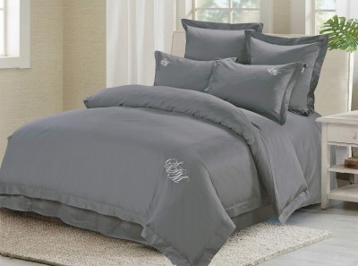 Джонатан (темно серый) Комплект постельного белья сатин Евро 4н